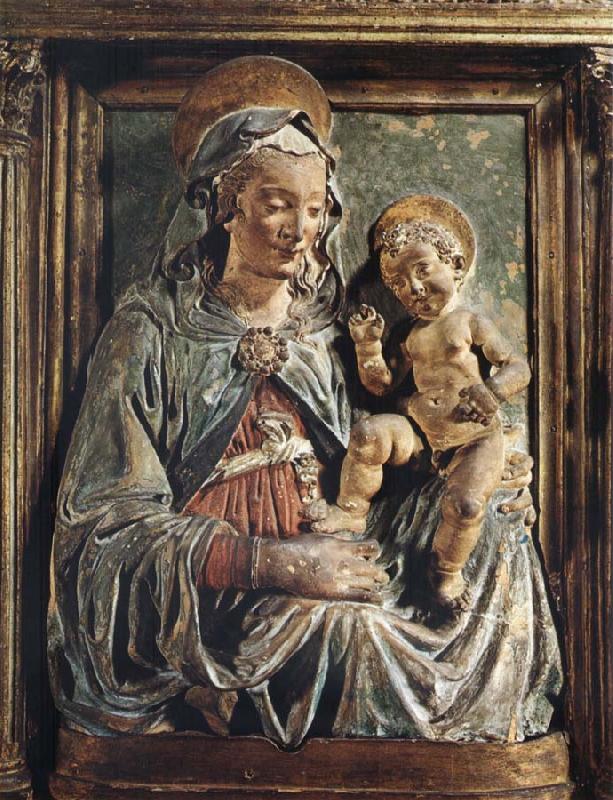 Andrea della Verrocchio Madonna aand child oil painting image